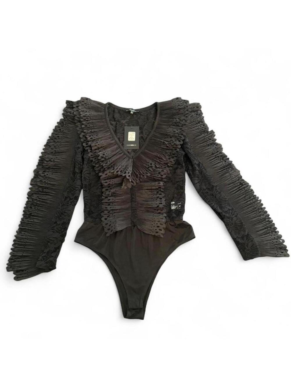 Fashion Nova Women's Brown and Black Bodysuit